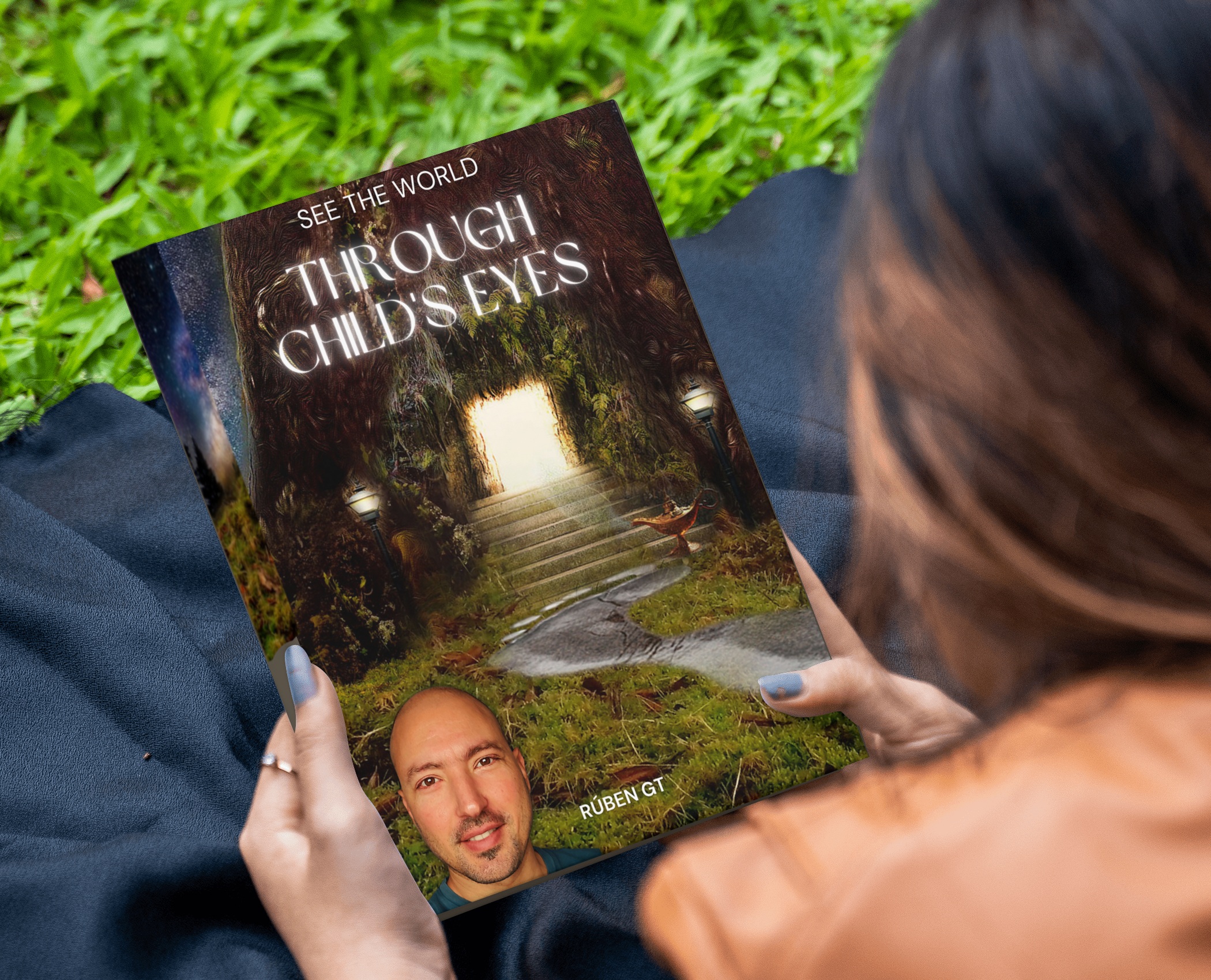 Book being hold preview